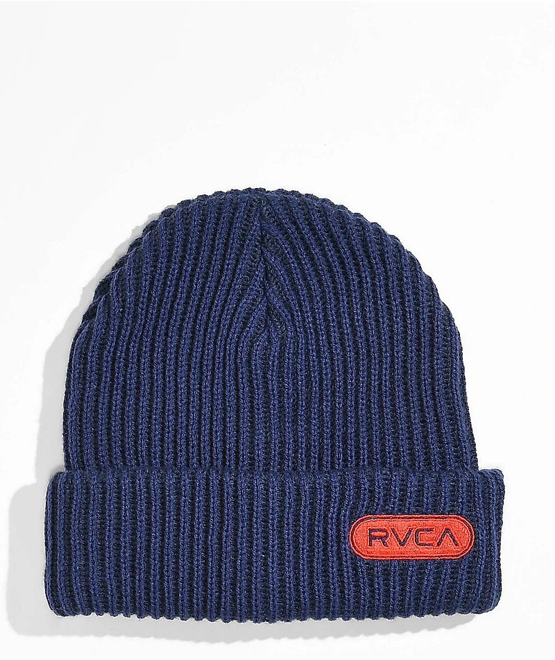 RVCA Snacks Navy Beanie