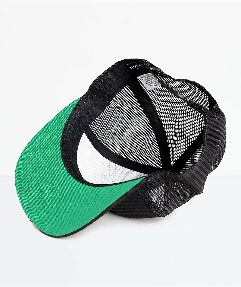 RVCA VA All The Way Black Trucker Hat