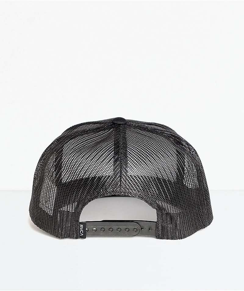 RVCA VA All The Way Black Trucker Hat