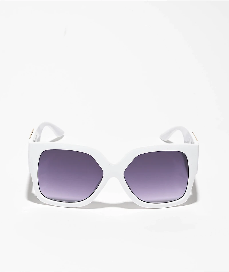 Rachel White & Gold Sunglasses