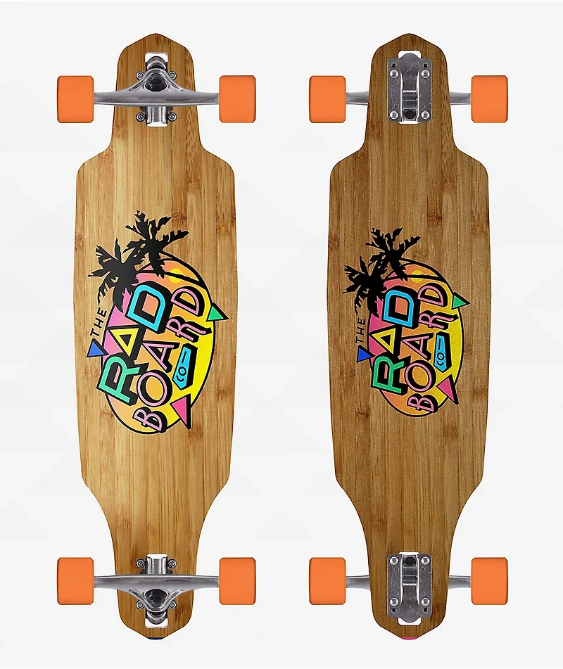 Rad Bamboo Cabin 36" Drop Through Longboard Complete