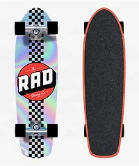 Rad Retro Roller Checkers 28" Cruiser Skateboard Complete