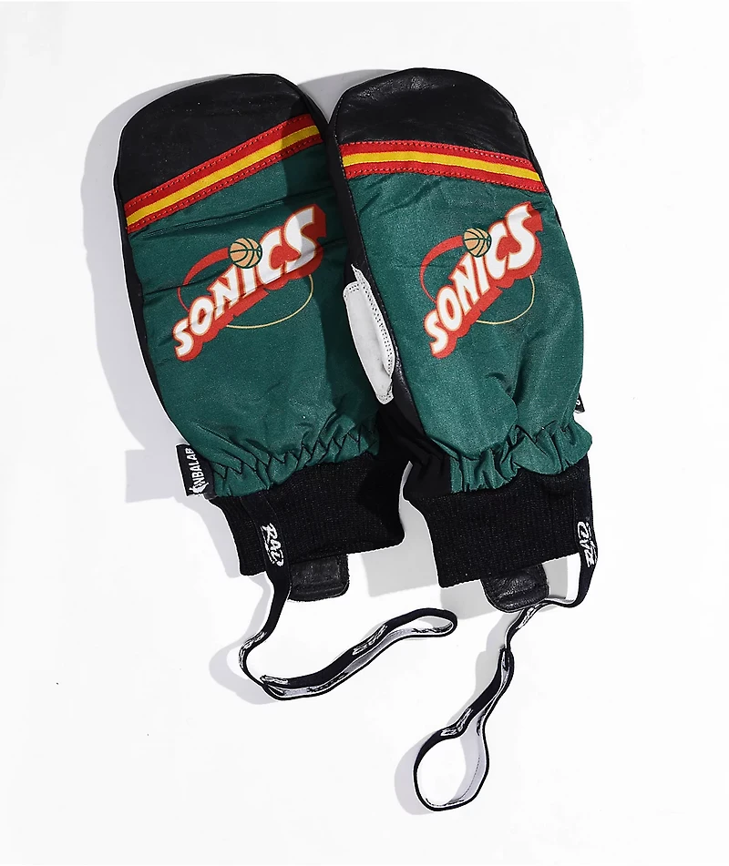 Rad x NBALab Classic Sonics Green 10K Snowboard Mittens