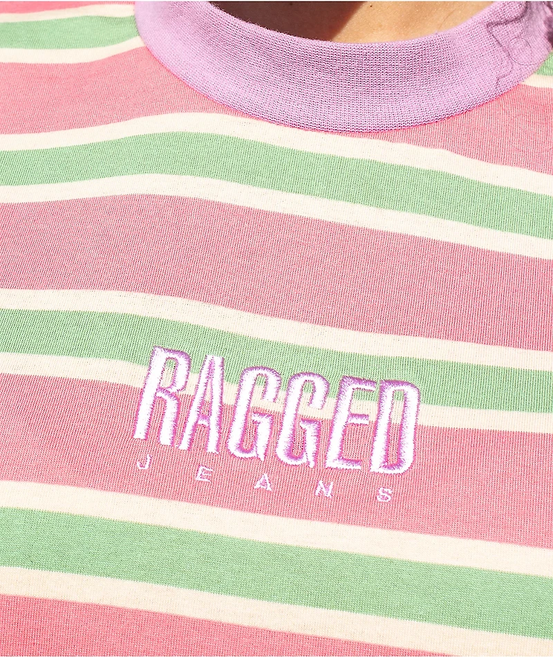 Ragged Priest Align Mixed Multicolor Stripe Dress