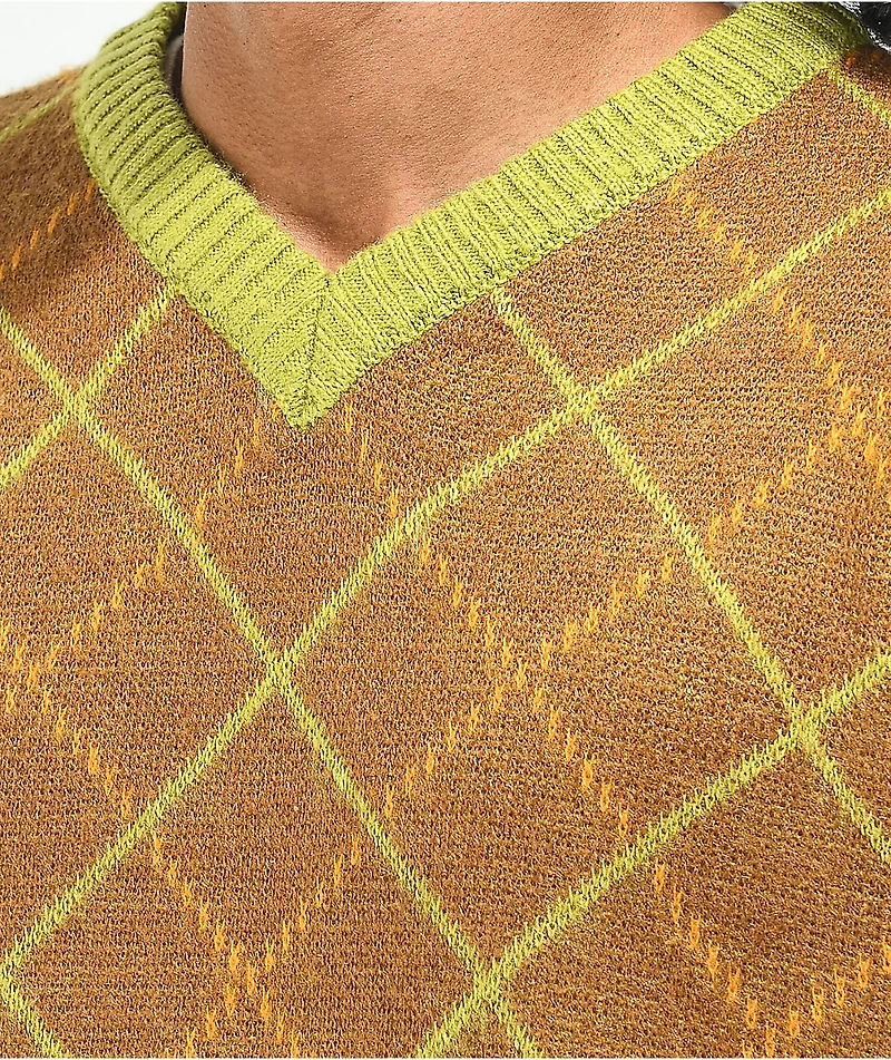Ragged Priest Figure Brown Sweater Vest
