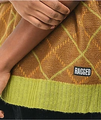 Ragged Priest Figure Brown Sweater Vest