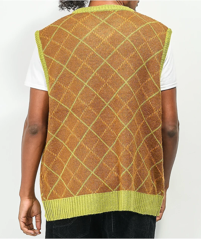 Ragged Priest Figure Brown Sweater Vest