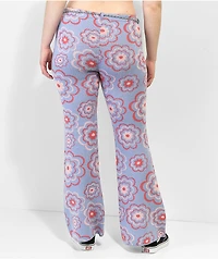 Ragged Priest Flower Power Purple Flare Pants