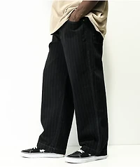 Ragged Priest Laser Pinstripe Black Jeans