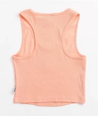 Ragged Priest Pink Ribbed Racerback Tank Top