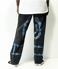 Ragged Priest Pixel Black Blue Dye Loose Fit Jeans