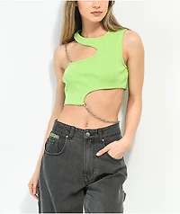Ragged Priest Slither Green Tank Top