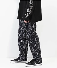 Ragged Priest Tribal Print Black Jeans