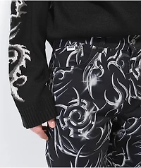Ragged Priest Tribal Print Black Jeans