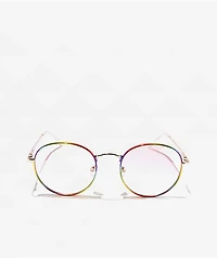 Rainbow Metal Round Sunglasses