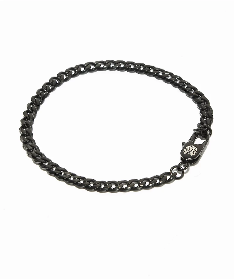 Rastaclat 5mm Black Cuban Chain Bracelet