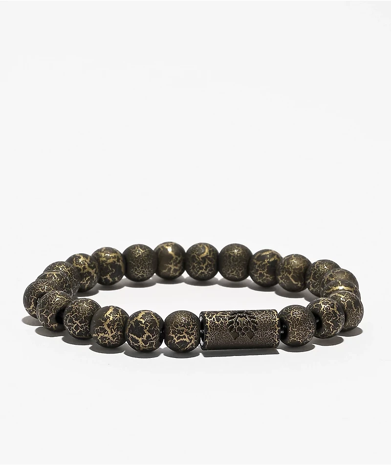 Rastaclat Anchor Black Beaded Bracelet