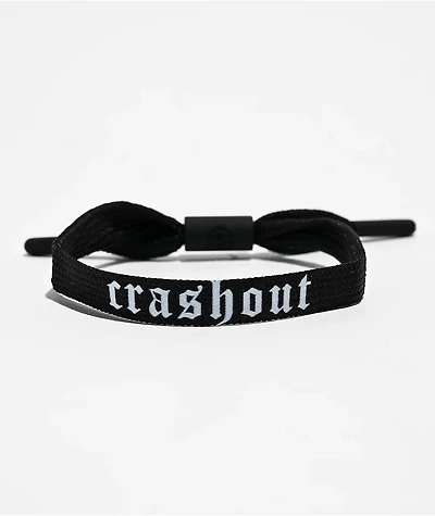 Rastaclat Crashout Black Shoelace Bracelet