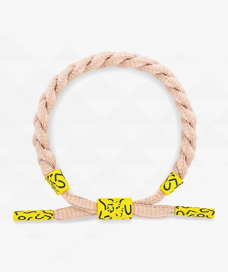 Rastaclat Far Beam Tan Braided Bracelet