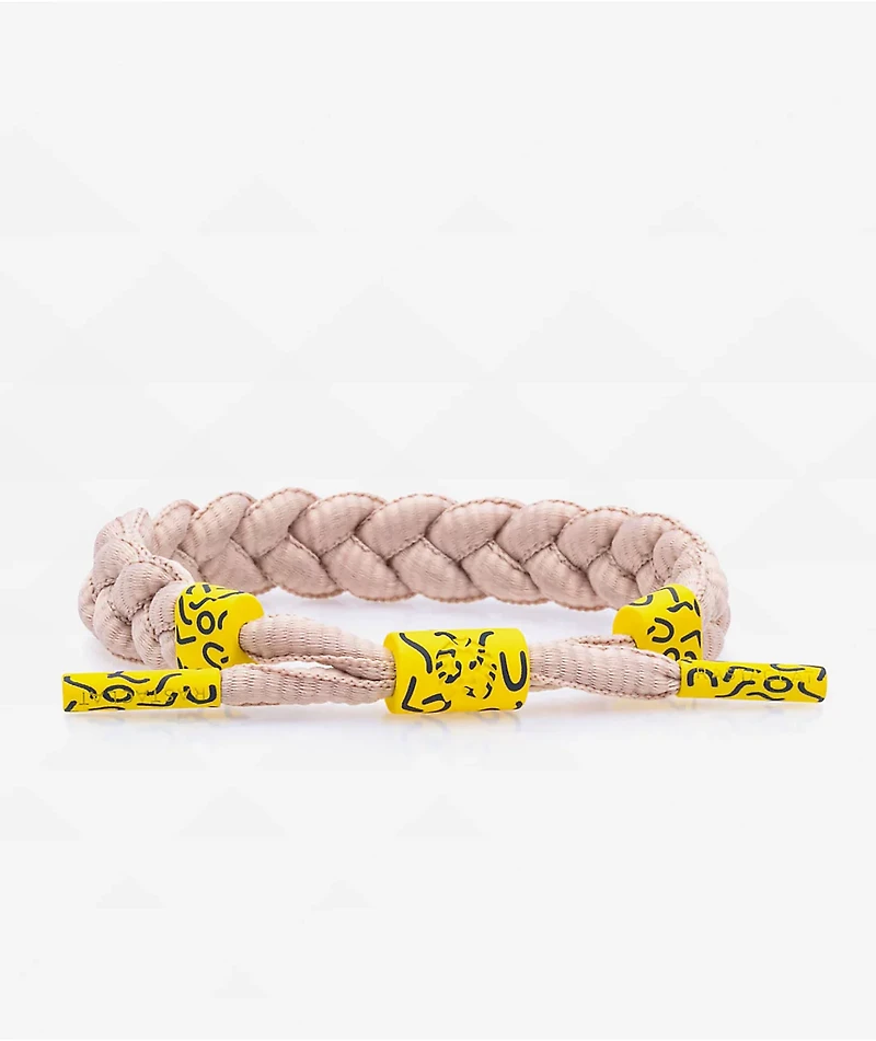 Rastaclat Far Beam Tan Braided Bracelet