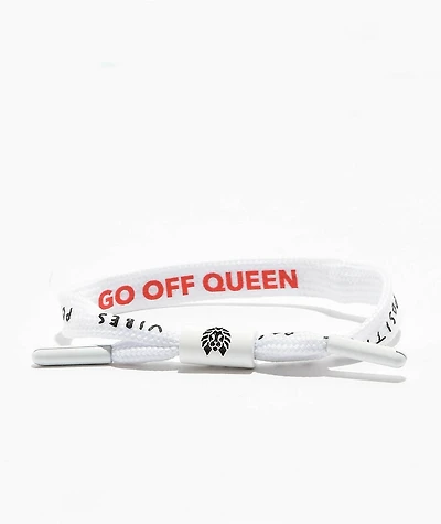 Rastaclat Go Off Queen White Shoelace Bracelet