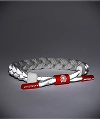 Rastaclat Grey Matter Grey & Red Bracelet