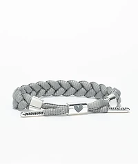 Rastaclat I Love You Grey Braided Bracelet