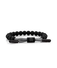 Rastaclat Karma Black Rubberized Beaded Bracelet