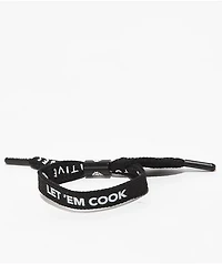 Rastaclat Let Em Cook Black Shoelace Bracelet