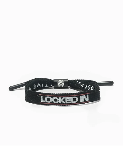 Rastaclat Locked In Black Shoelace Bracelet