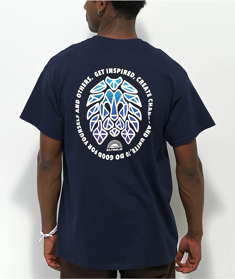 Rastaclat Mosaic Navy T-Shirt