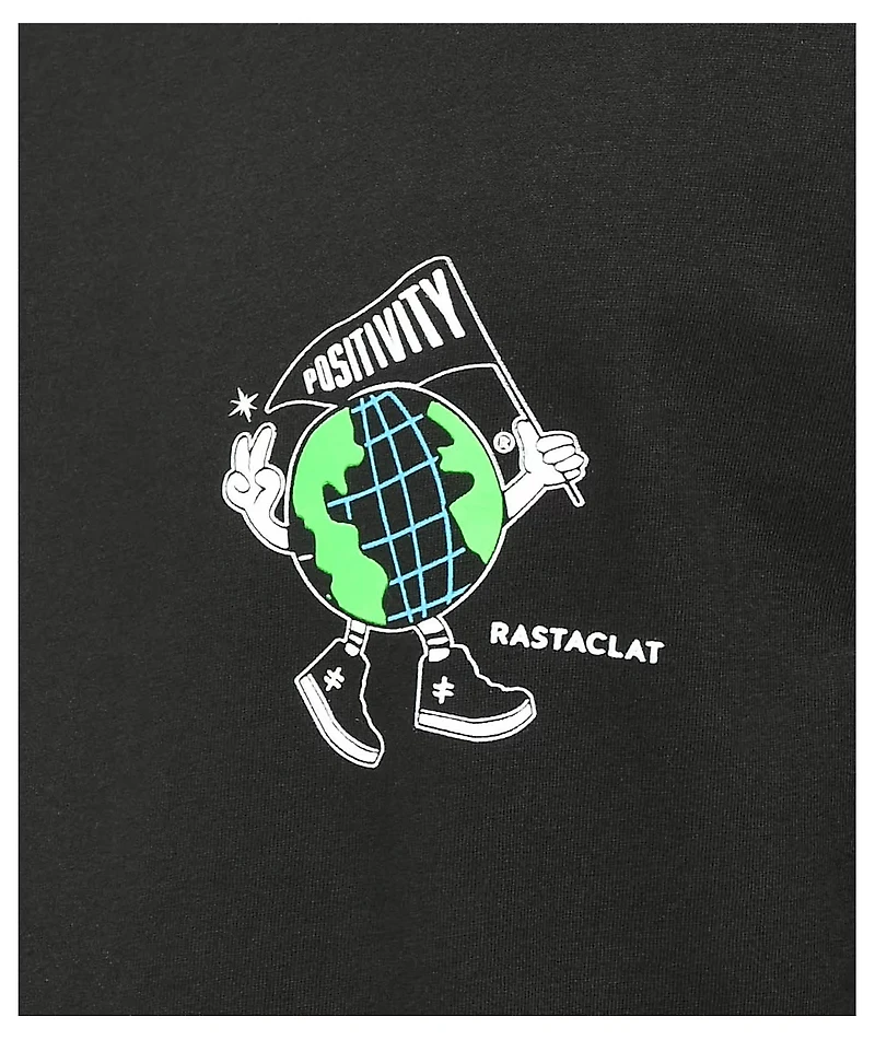 Rastaclat Mr. Positivity Black T-Shirt