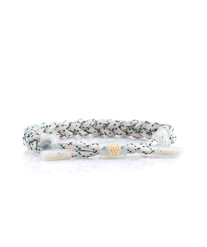 Rastaclat Onyx Cool Grey Rubberized Braided Bracelet