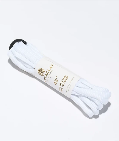 Rastaclat Oval 45" White Shoe Laces