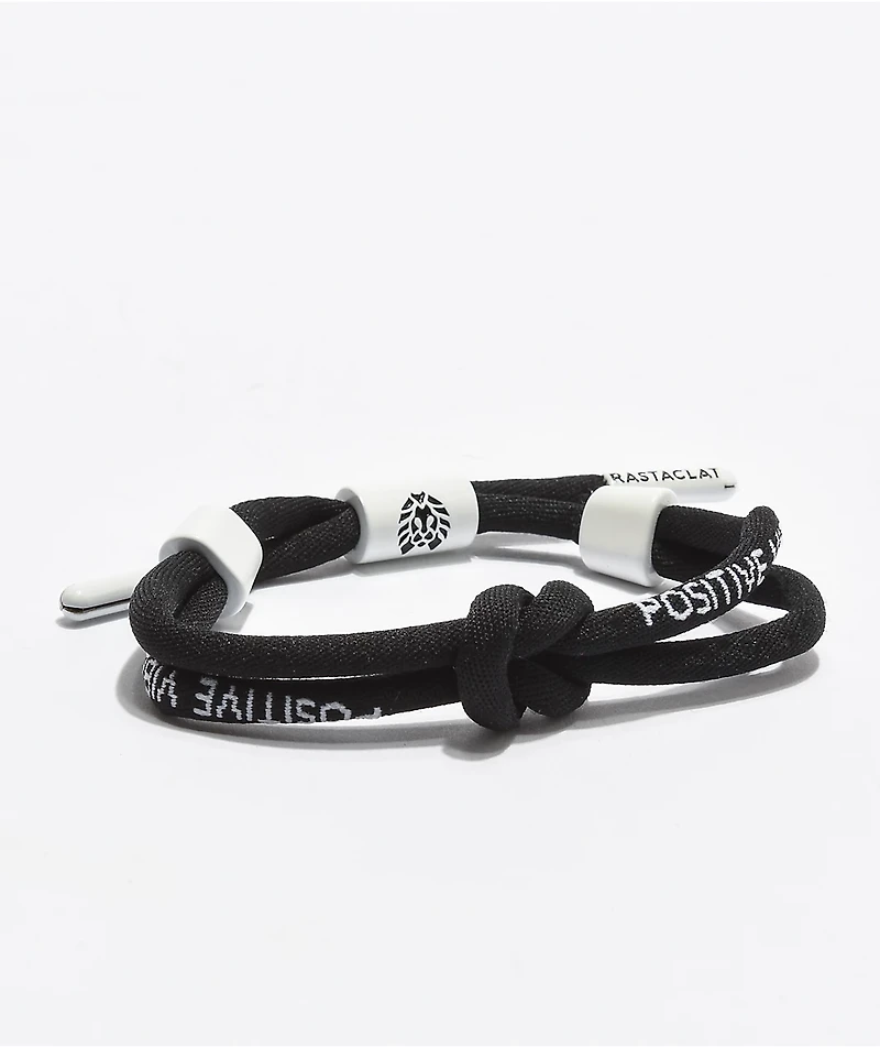Rastaclat Positive Vibes Black Knotted Bracelet