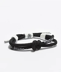 Rastaclat Positive Vibes Black Knotted Bracelet