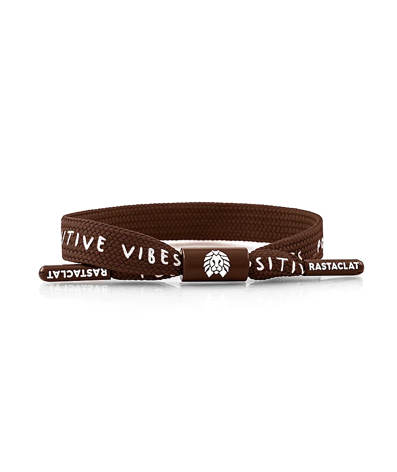 Rastaclat Positive Vibes Mocha Shoelace Bracelet