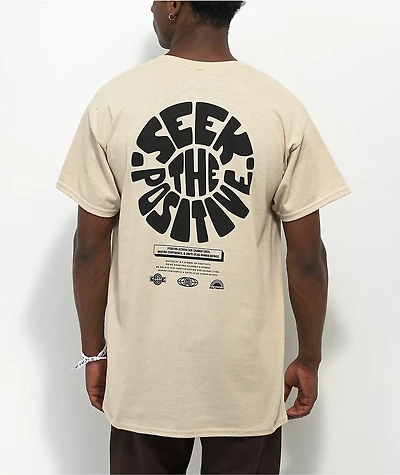 Rastaclat Seek The Positive Crest Natural T-Shirt