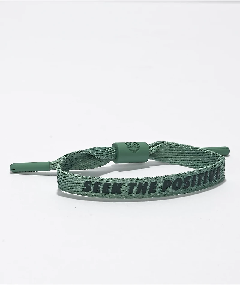 Rastaclat Seek The Positive Green Shoelace Bracelet