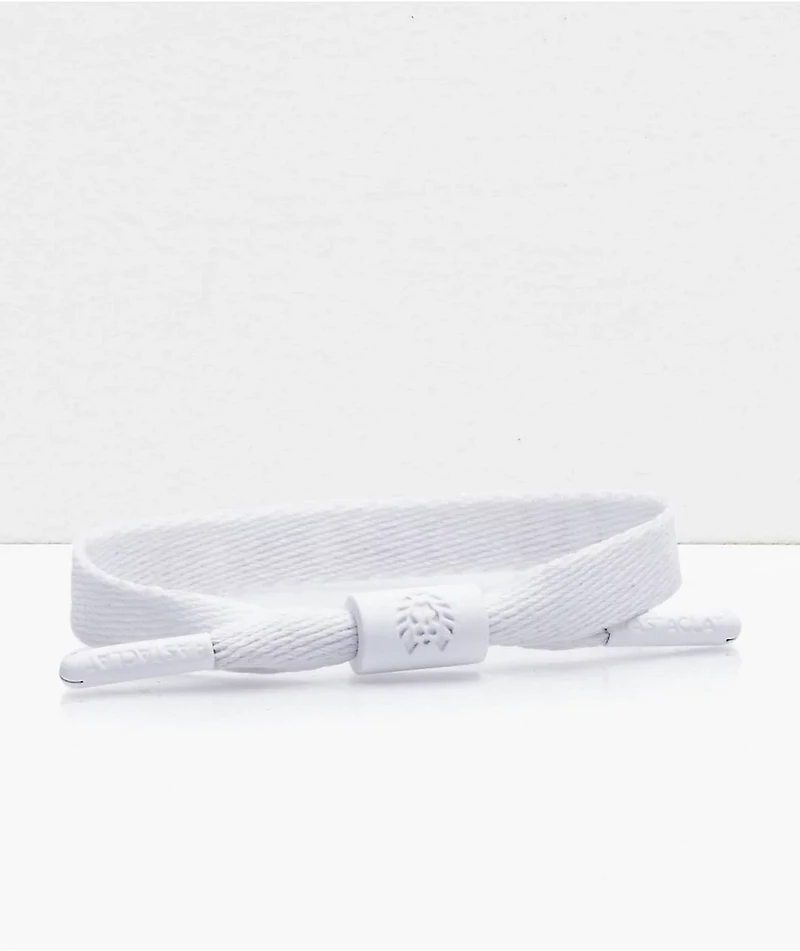 Rastaclat Seek The Positive White Shoelace Bracelet