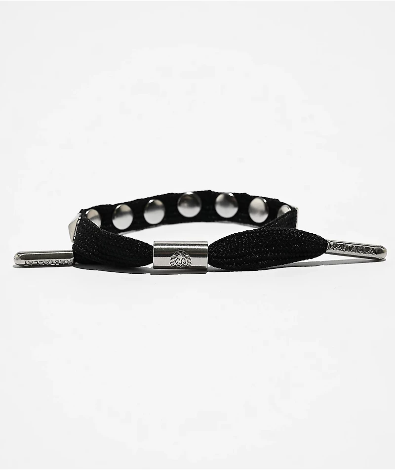 Rastaclat Stud Raven Black Shoelace Bracelet