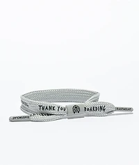 Rastaclat Thank You Skateboarding Grey Shoelace Bracelet
