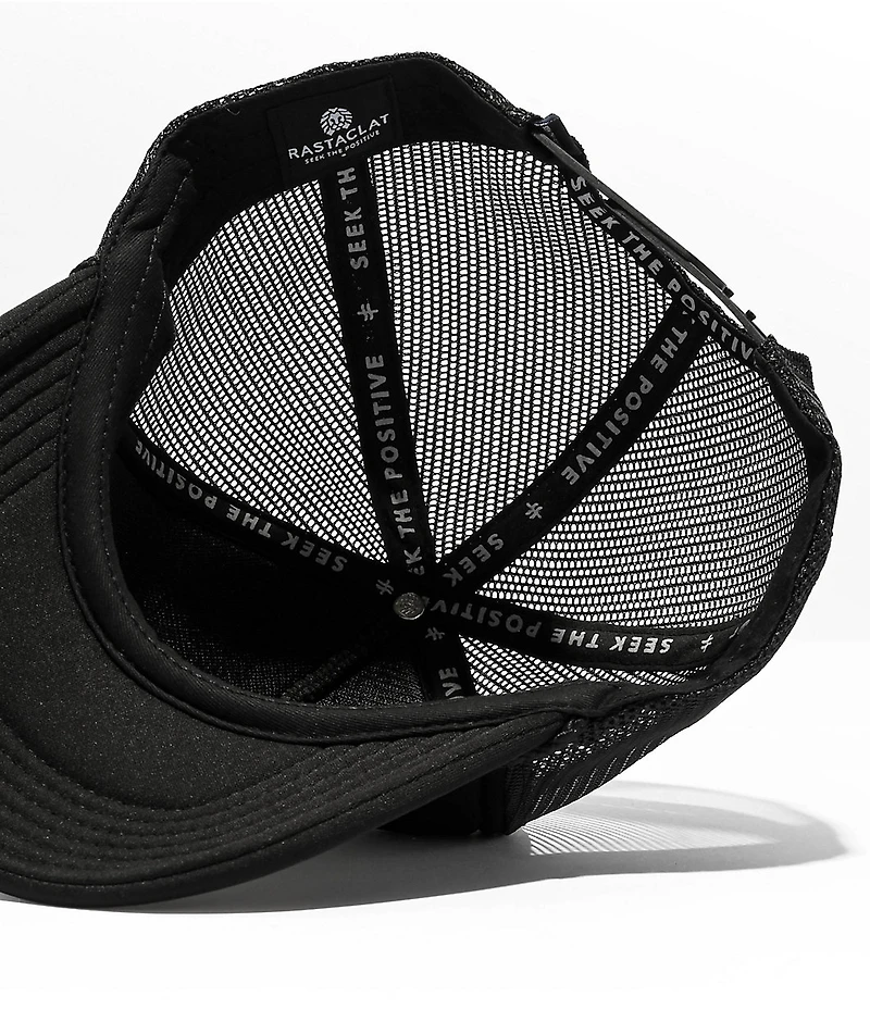Rastaclat Trippy Lion Black Trucker Hat