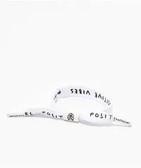 Rastaclat Verified Yapper White Shoelace Bracelet