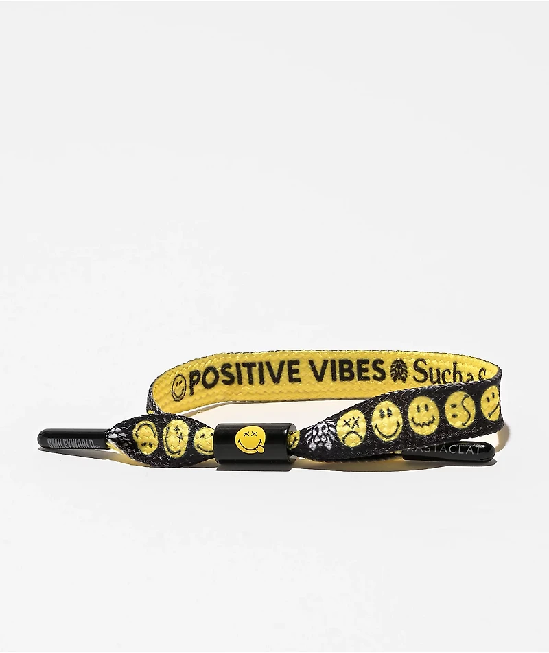 Rastaclat x Smiley World Single Lace Bracelet