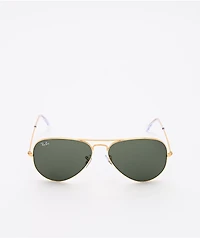 Ray-Ban Aviator Gold & Grey Green Sunglasses