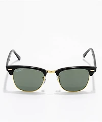 Ray-Ban Clubmaster Black & Gold Polarized Sunglasses