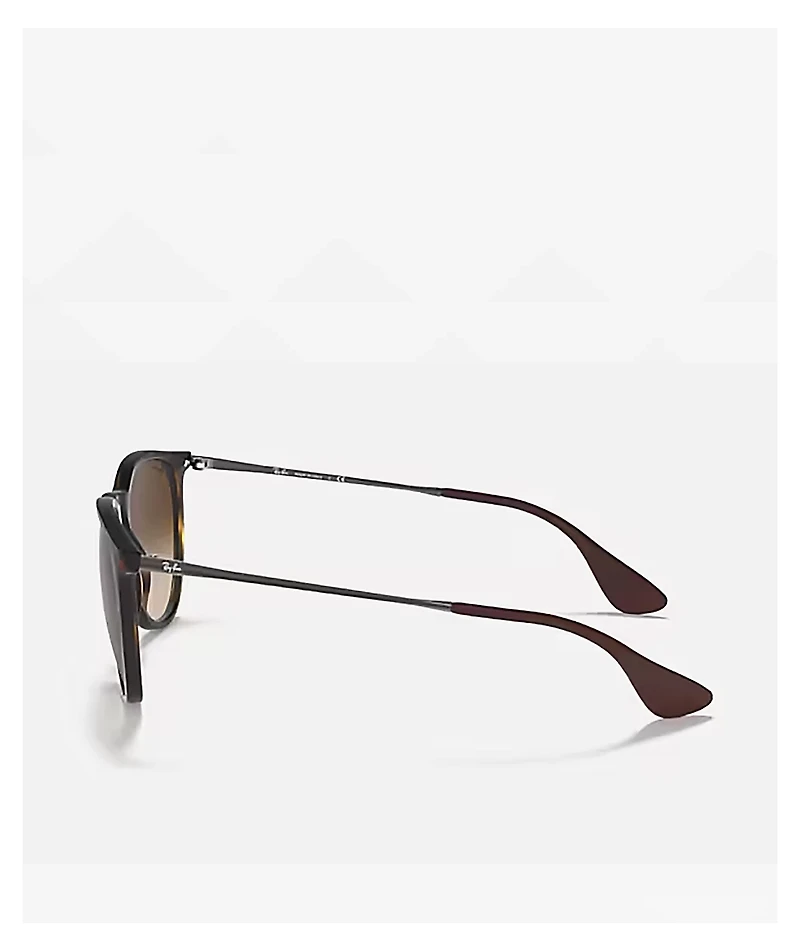 Ray-Ban Erika Classic Matte Havana & Brown Sunglasses