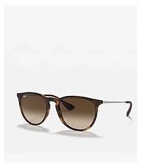 Ray-Ban Erika Classic Matte Havana & Brown Sunglasses