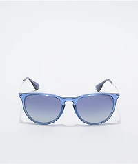 Ray-Ban Erika Transparent Blue Round Sunglasses